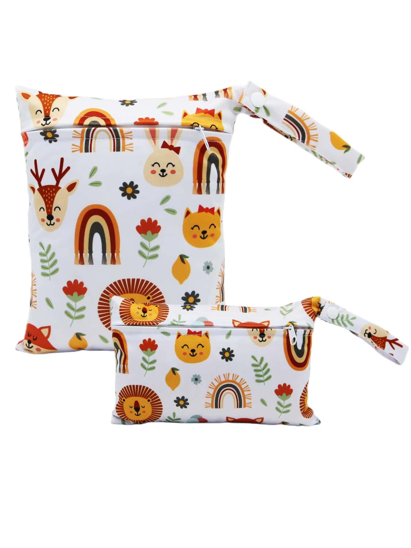 2入組嬰兒卡通圖案尿布包