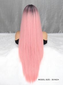 Peluca sintética extra larga recto con tupe - Multicolor - Ver 9