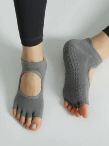 Open Toe, Barefoot, Non-Slip, Comfortable Yoga Socks For Indoor Sports Protection
