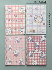 MOKA 1pc Cartoon Graphic Random Spiral Notebook - Multicolor - View 2