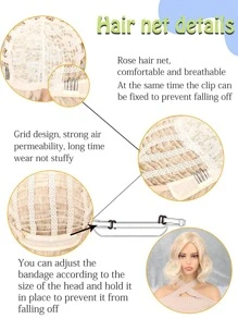 Short Body Wave Synthetic Wig With Bangs - Multicolor - View 3