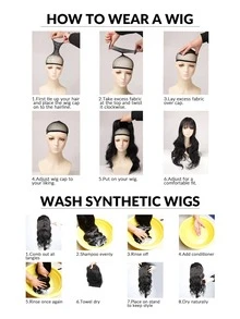 Short Body Wave Synthetic Wig With Bangs - Black - View 10