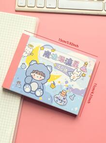 MOKA 50sheets Cartoon Graphic Sticker - Multicolor - View 6