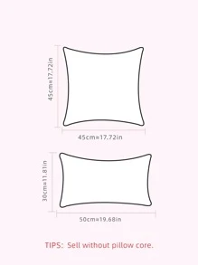 1 Hoa Thiết Kế Trang Trí Vỏ Gối, Vải Bố Hiện Đại Đệm Cho Phòng Khách, Trang Trí Nhà Cửa - trắng - Xem 2