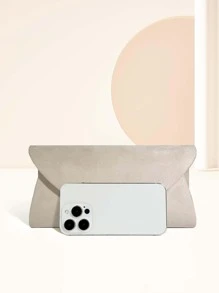 Minimalist Flap Square Bag Chain - Apricot - View 6