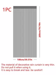 1 件 TPE 派对流苏窗帘，派对、圣诞节流苏雨帘