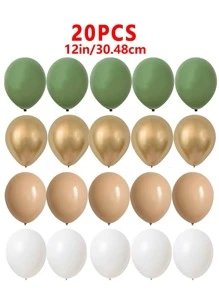 20入組素色乳膠小氣球 - 彩色 - 查看 3