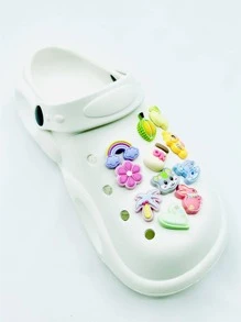 11 PCS Rabbit & Tree Design Shoe Decoration, Lovely Accessories For Clogs Slides - Multicolor - View 3