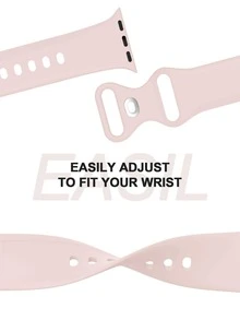 2 cái/bộ Dây đeo thể thao tương thích với Apple Watch Band 38mm 40mm 41mm 42mm 44mm 45mm 49mm, Dây đeo silicon mềm chống nước đầy màu sắc và linh hoạt Tương thích với Apple Watch Apple Watch Series 9 Ultra 8 7 6 5 4 3 2 1 SE Nam nữ, Vỏ tương thích với Apple Vỏ đồng hồ, Miếng bảo vệ màn hình có độ nhạy cao HD mềm với TPU Toàn bộ vỏ bảo vệ chống rơi - Màu Hồng baby - Xem 4