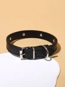 1pc Bone Decor Pet Collar For Cat And Dog For Outdoor - Black and White - View 3