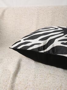 1 pièce Housse de coussin à motif rayé sans remplissage, housse de coussin décorative en tissu tricoté moderne pour la maison