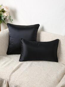 1 pièce Housse de coussin à motif rayé sans remplissage, housse de coussin décorative en tissu tricoté moderne pour la maison