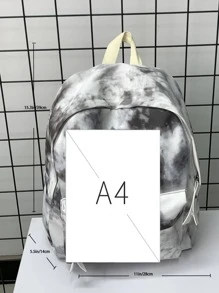 Tie Dye Classic Backpack Medium For School School Bag Bookbag Outdoors Lightweight,Portable - Multicolor - View 4