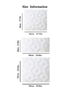 1pc Tufted Cushion Cover Without Filler - White - View 5