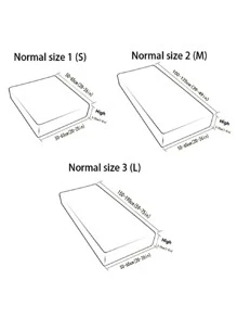 1pc Leaf Pattern Stretchy Sofa Seat Cover - Mint Blue - View 5