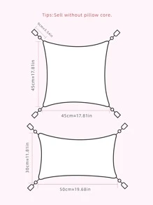 1pc Tufted Tassel Decor Cushion Cover Without Filler - Multicolor - View 5