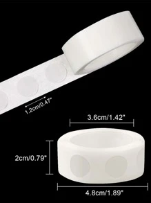 10卷/套塑膠氣球膠,現代簡約點膠適合派對 - 無色 - 查看 2