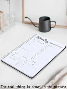 Trees 1pc Teacher Planner Notebook Spiral Academic Lesson Plan And Record Book With Topic, Objective, Homework Tasks & Summarize, 8.*5.5 Inches, 52 Sheets Back To School