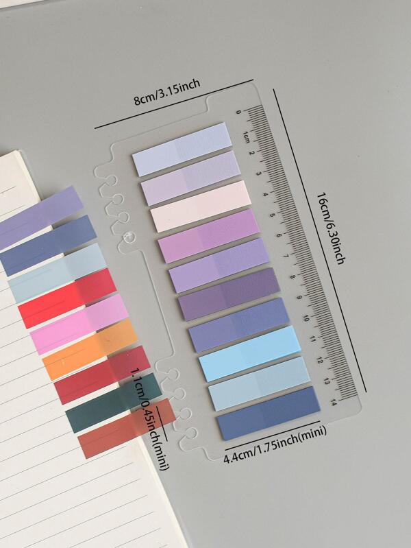 1pc 100sheets Extractable Waterproof Transparent Sticky Notes Color