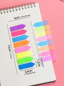 1pc Transparent Sticky Notes, PET Sticky Notes, Extremely Fine Index Stickers, Stationery Stickers, Sticky Notes, Sticky Notes - Multicolor - View 5