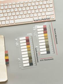 MOKA 200入組莫蘭迪顏色掛圖分類便利貼書標籤便利貼貼紙標籤貼,寵物材料,1入組卡片紙帶10顏色貼紙,1顏色貼紙帶20小標籤貼 - 摩卡棕 - 查看 6