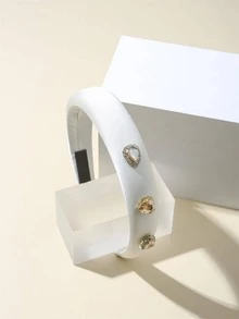 1入組女童水鑽裝飾時尚頭帶用於髮飾