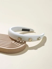 1入組女童水鑽裝飾時尚頭帶用於髮飾