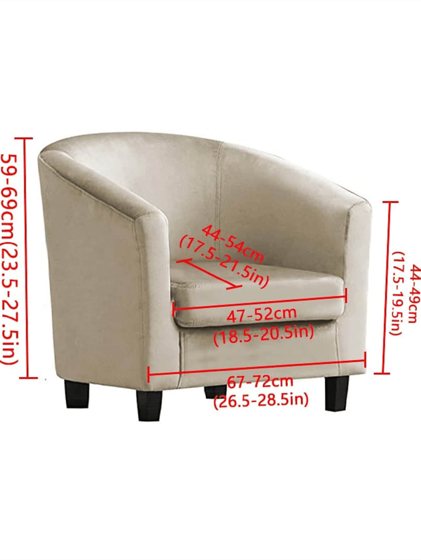 1pc Jacquard Leaf Pattern Wing Chair Slipcover, Modern Polyester