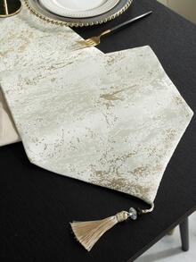 1 pieza Camino de mesa con diseño de flor