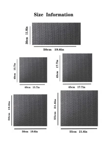 Đệm dệt kim trơn không có chất làm đầy - Xám - Xem 5