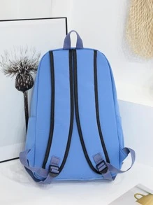 Bộ ba lô 3 chiếc Túi đeo chéo họa tiết chữ cái Bộ dành cho sinh viên mới tốt nghiệp, cô gái tuổi teen, sinh viên năm nhất, sinh viên năm hai, trung học cơ sở và trung học phổ thông, đại học & trung học phổ thông, hoàn hảo cho hoạt động ngoài trời, du lịch và quay lại trường học - Nhiều màu - Xem 3