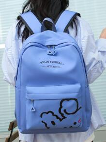 Bộ ba lô 3 chiếc Túi đeo chéo họa tiết chữ cái Bộ dành cho sinh viên mới tốt nghiệp, cô gái tuổi teen, sinh viên năm nhất, sinh viên năm hai, trung học cơ sở và trung học phổ thông, đại học & trung học phổ thông, hoàn hảo cho hoạt động ngoài trời, du lịch và quay lại trường học - Nhiều màu - Xem 6