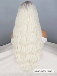 Peluca sintética largo ondulado con tupe - Multicolor - Ver 6