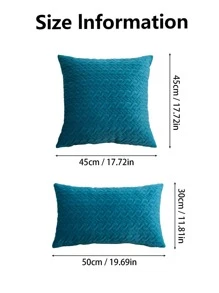 Plain Embossed Cushion Cover Without Filler, Quilted Throw Pillow Cover, Pillow Insert Not Include, For Sofa, Living Room