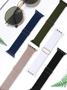 5 件/套编织弹力尼龙运动单圈表带兼容 表带兼容小米、兼容华为、兼容 Fitbit Versa 2 1、兼容三星 Galaxy Watch，20 毫米 22 毫米 38 毫米 40 毫米 41 毫米 42 毫米 44 毫米 45 毫米 46 毫米 49 毫米 男女通用，尼龙弹性表带腕带兼容 Series 10 9 8 7 6 SE 5 4 3 2 1 Ultra Ultra 作为送给返校学生的礼物