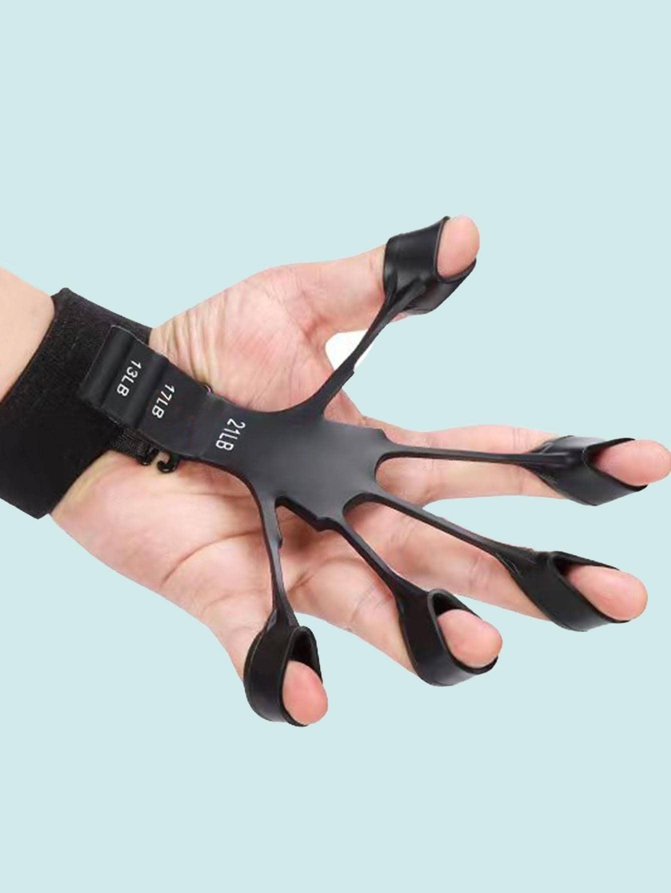 Silicone Hand Grip - Black - View 1
