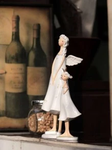 2pcs Figure Design Decoration Craft - White - View 3