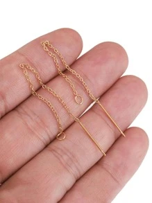10 cái/bộ Phụ kiện trang sức DIY tối giản - Vàng - Xem 2