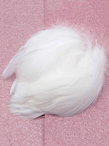 约 100 件白色仿羽毛 - 白色 - 查看 2
