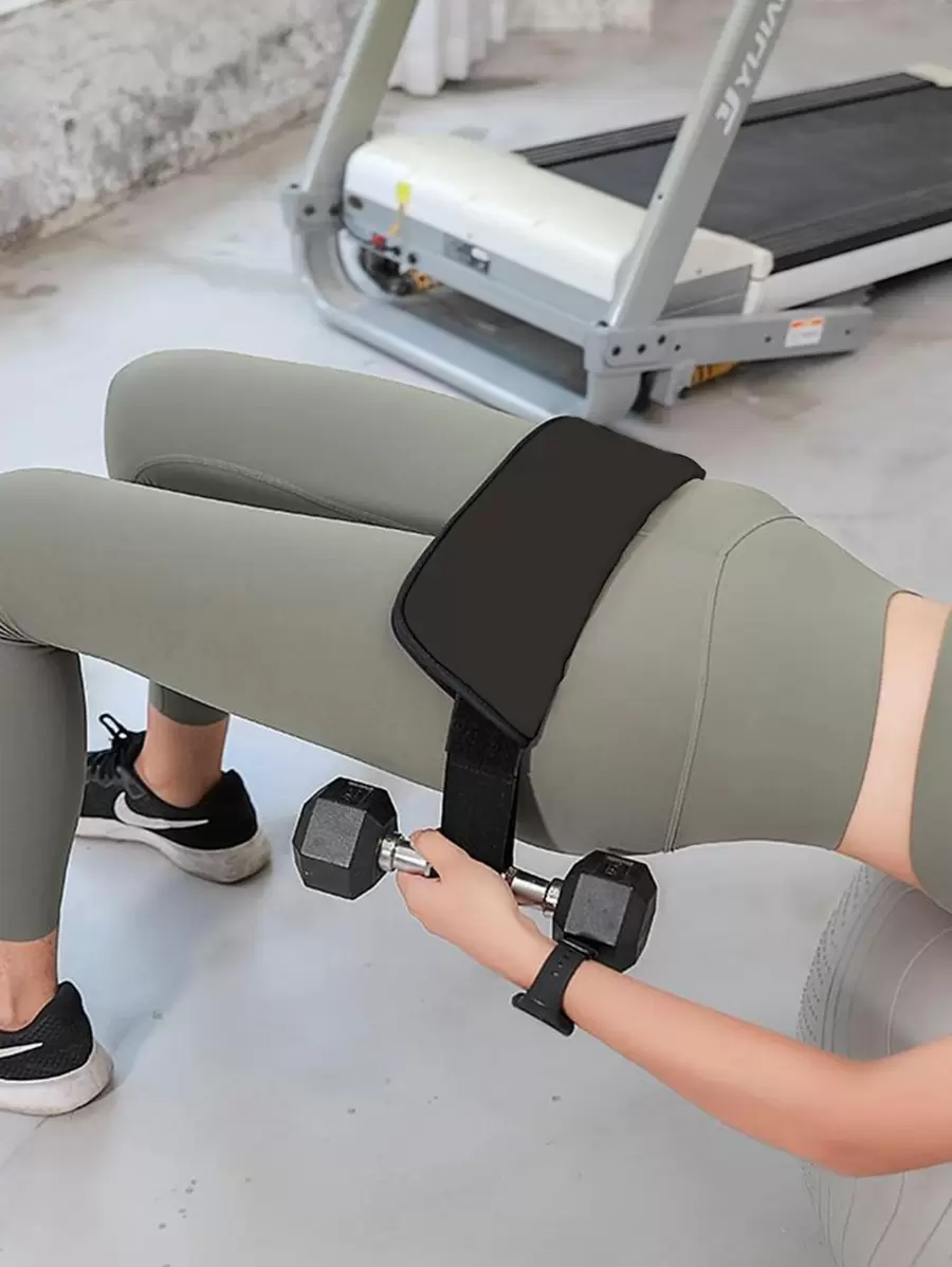 1 Đai tập lực đẩy hông cho quả tạ - Màu xám đen - Xem 1