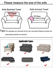 1 chiếc khăn sofa viền ren - màu xanh lá - Xem 7