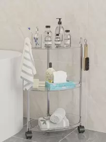 1个透明浴室收纳架浴室配件 - 無色 - 查看 3