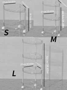 1个透明浴室收纳架浴室配件 - 無色 - 查看 5
