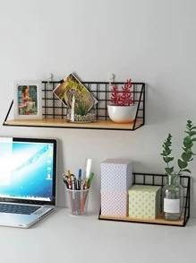 1pc Punch-Free Wall Mounted Storage Rack Fall Home Decor Room Decor