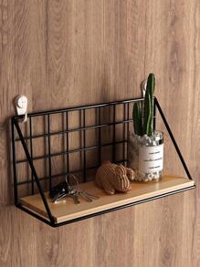 1pc Punch-Free Wall Mounted Storage Rack Fall Home Decor Room Decor