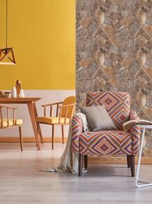 1入組磚塊圖案牆紙 - 棕色 - 查看 3