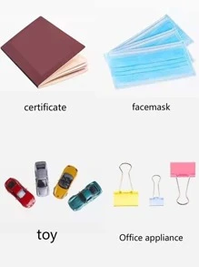 1pc Plastic Storage Box, Simple Clear Rectangle Multi-purpose Desktop Storage Box For Home - Clear - View 3