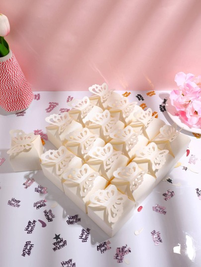 20入組蝴蝶設計禮物盒