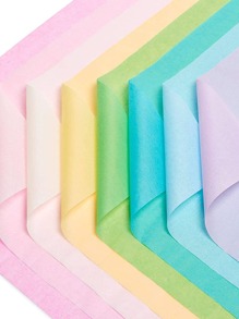 10pcs Solid Color Gift Wrapping Paper Valentine Day