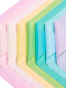 10入組素色禮品包裝紙 - 淺藍色 - 查看 3